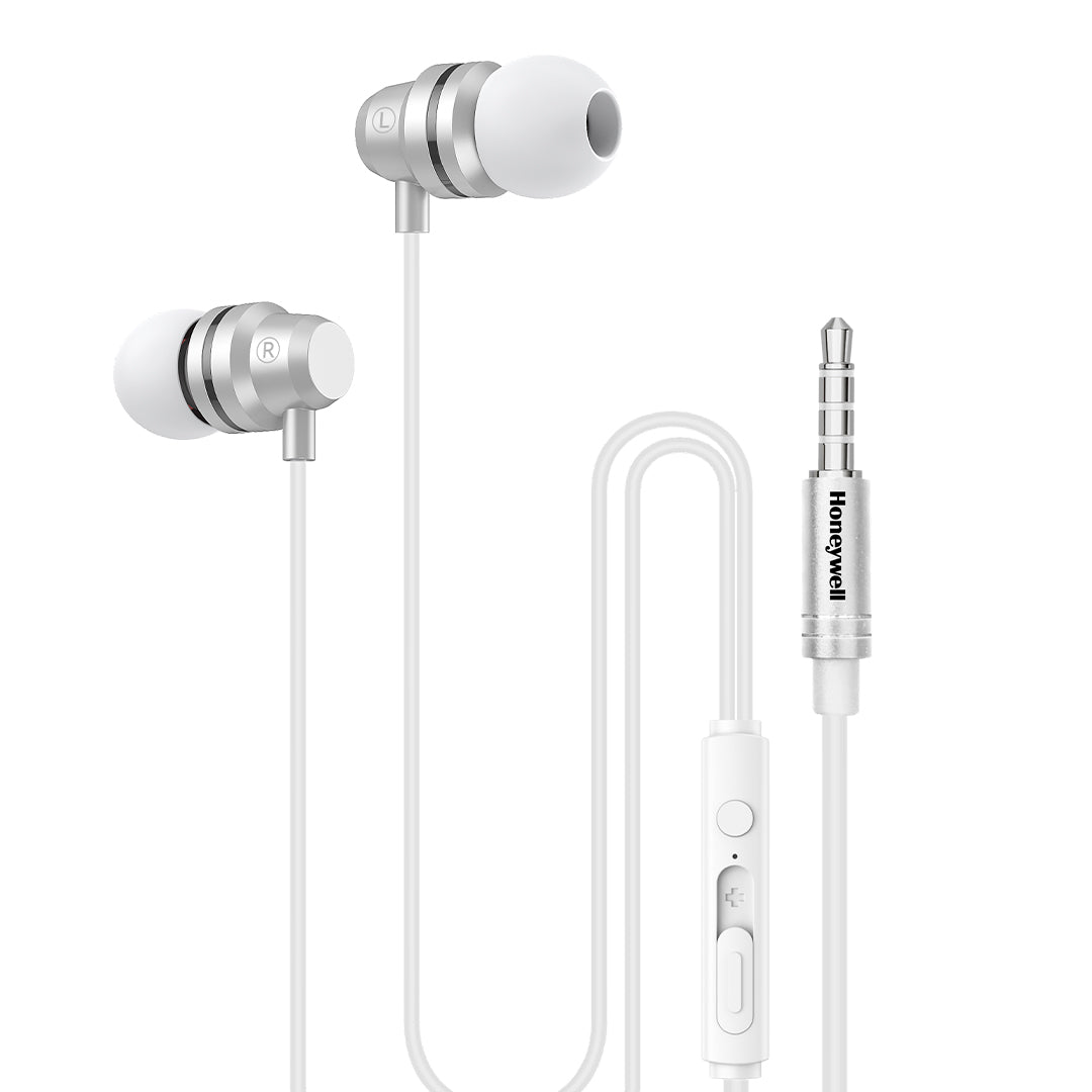 Honeywell Moxie V50 Wired Earphones – White