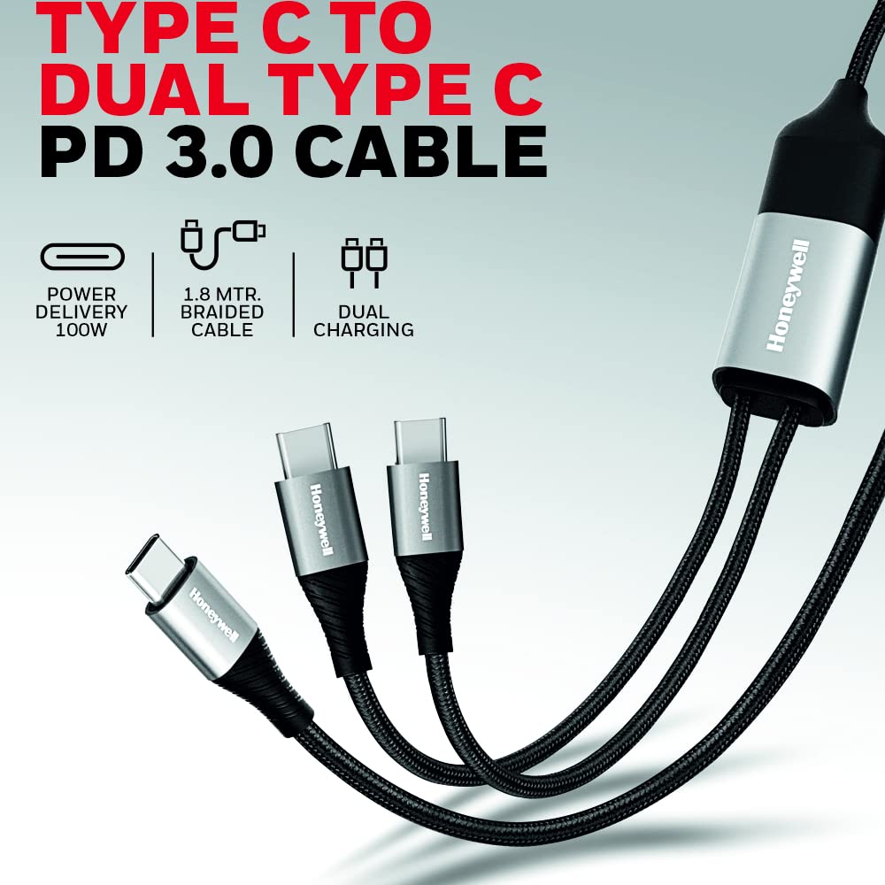 Honeywell Type-C to Dual Type-C Cable (Platinum Series)