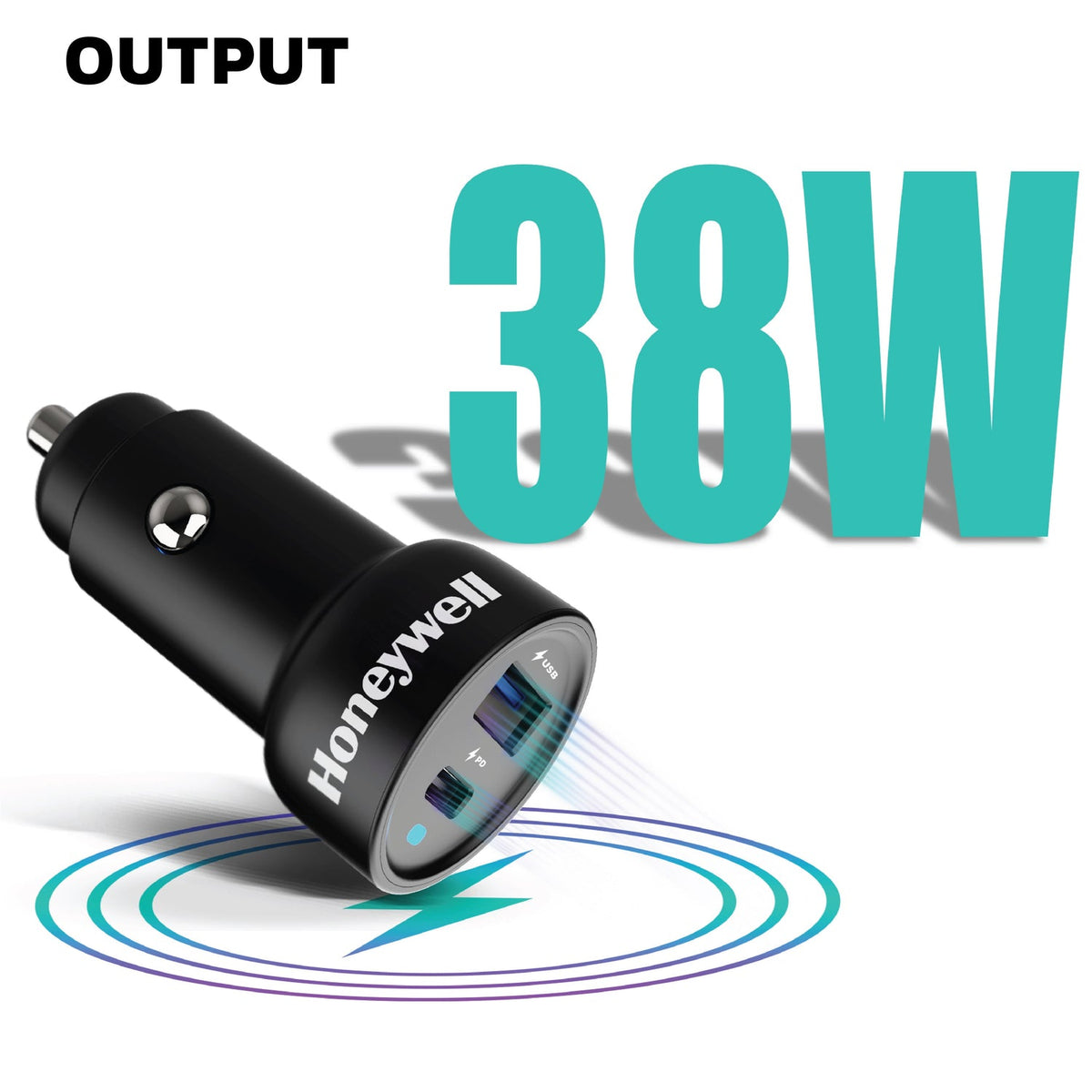 Honeywell Micro CLA 38W PD Car Charger (Platinum Series)
