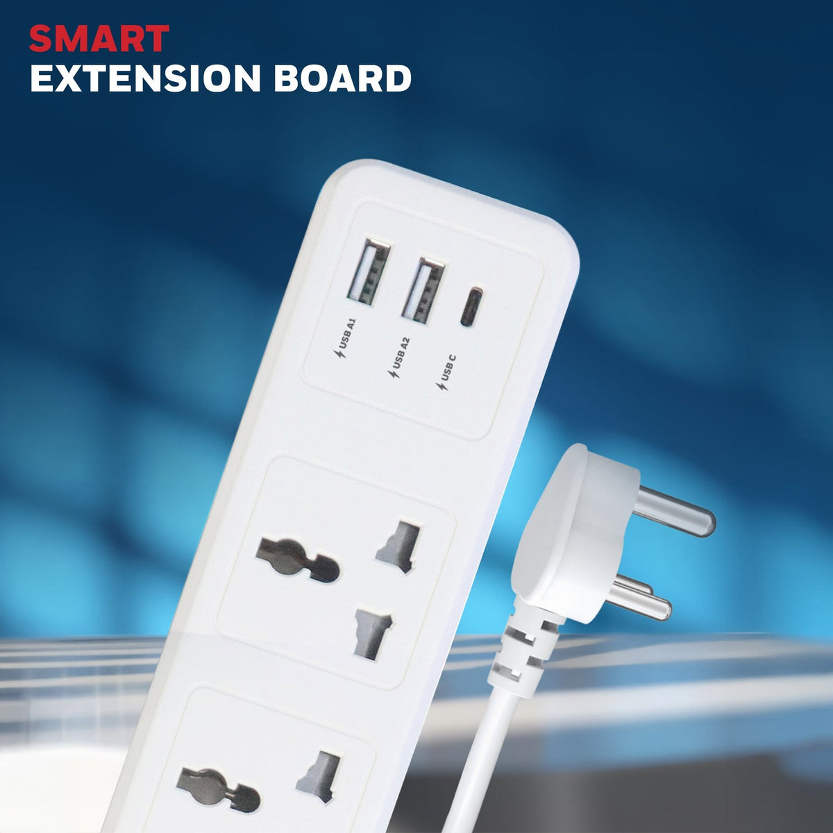Honeywell Value 4-Outlet Extension Board with 1 Type-C & 2 USB