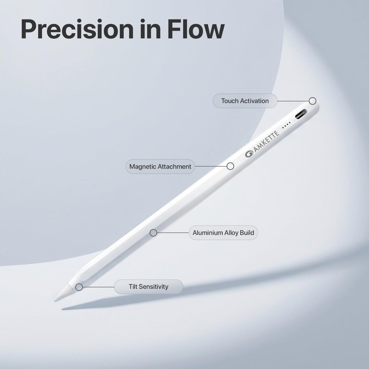 Amkette iPad Pencil Stylus 1.5mm Fine Tip