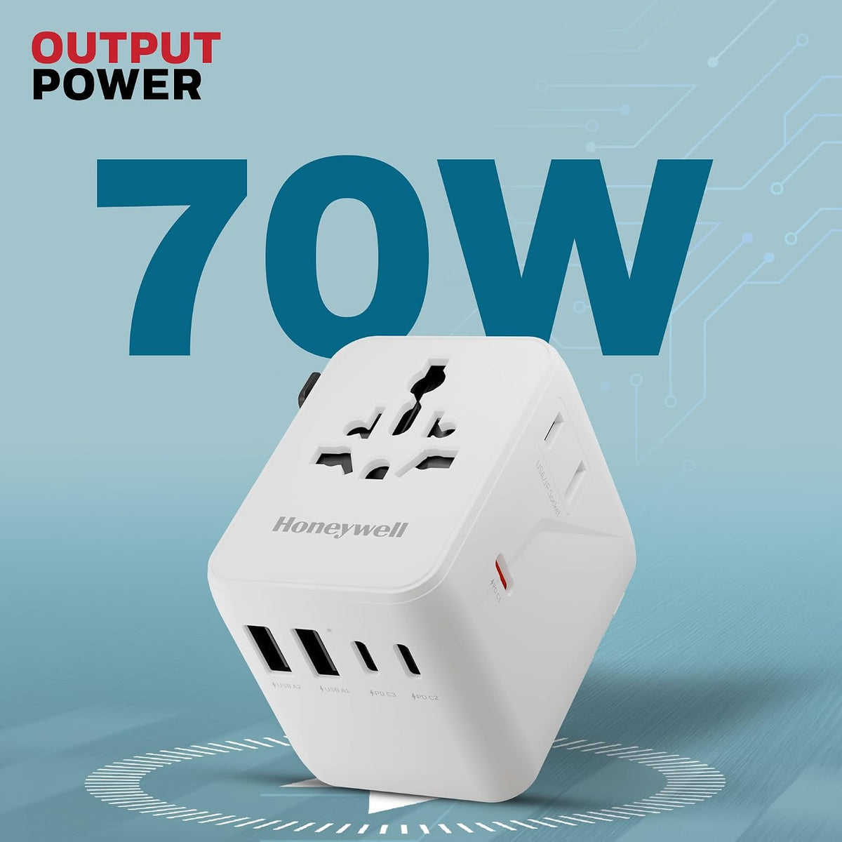 Honeywell Universal World Travel Adapter 70W (Ultimate Series)