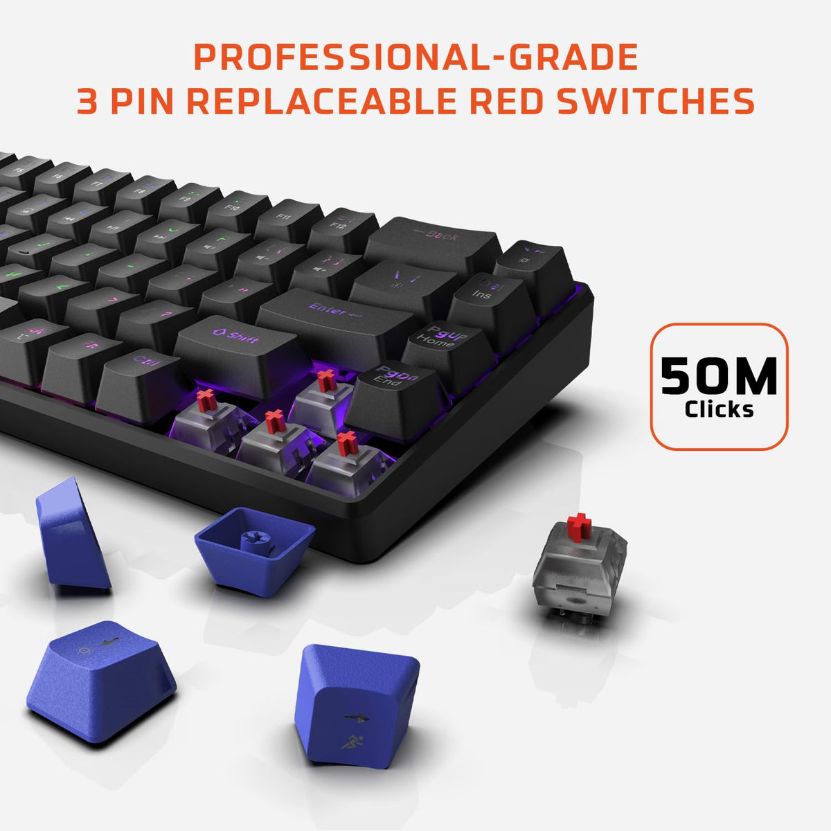 EvoFox Katana S Mini Wired Mechanical Gaming Keyboard
