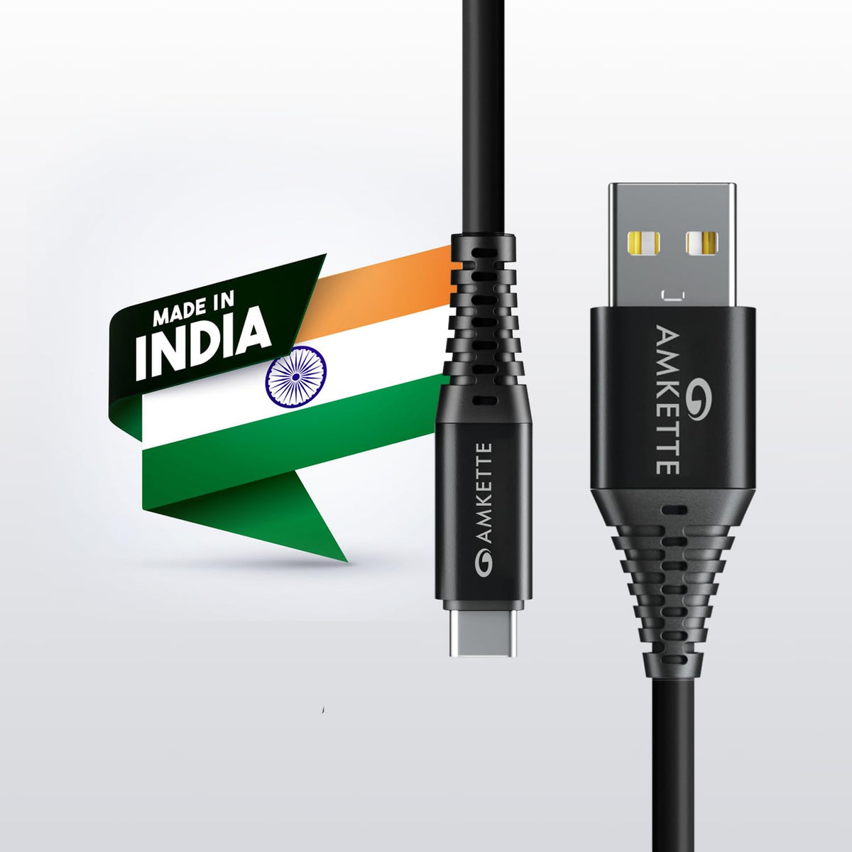 Amkette PowerPro Type C 3A Charge & Sync Cable