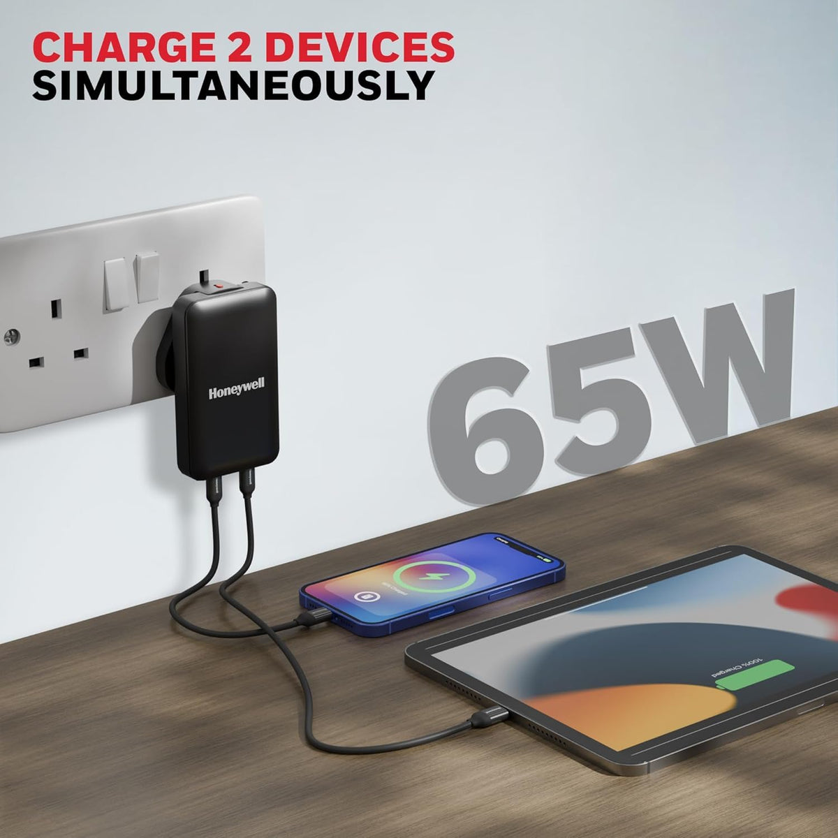 Honeywell Zest 65W GaN Ultra-Thin Charger (Ultimate Series)