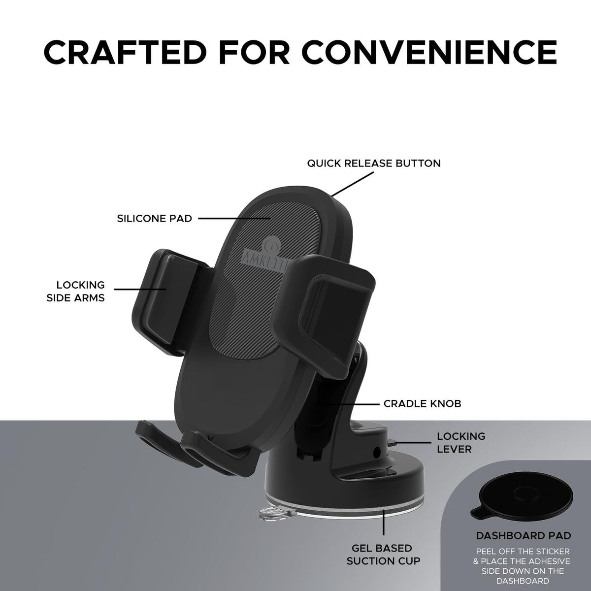 Amkette iGrip Drive Compact Car Phone Holder