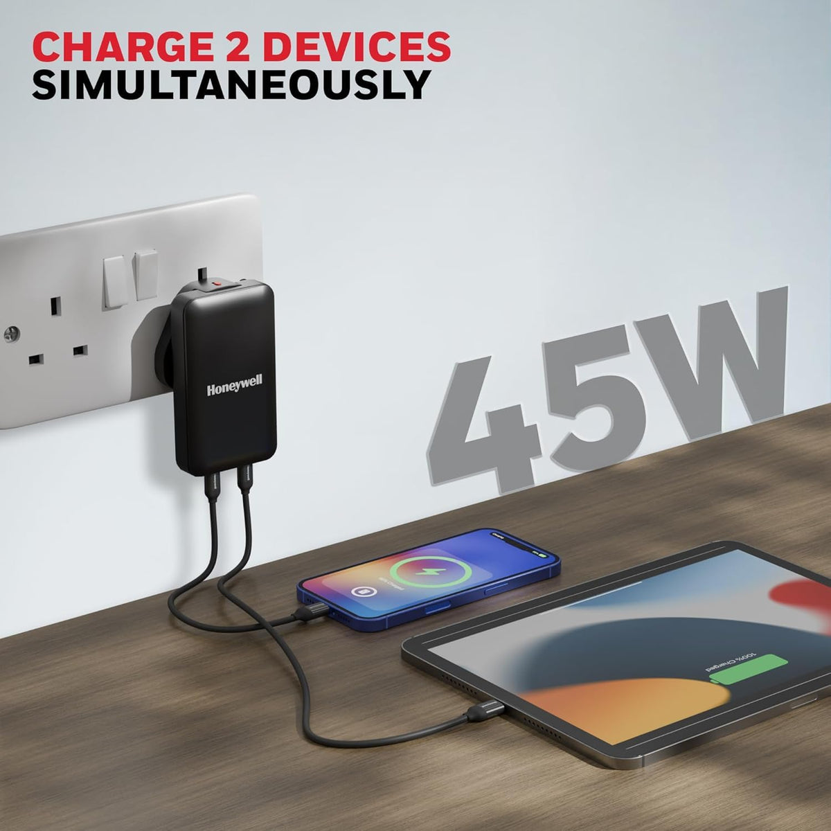 Honeywell Zest 45W GaN Ultra-Thin Charger (Ultimate Series)