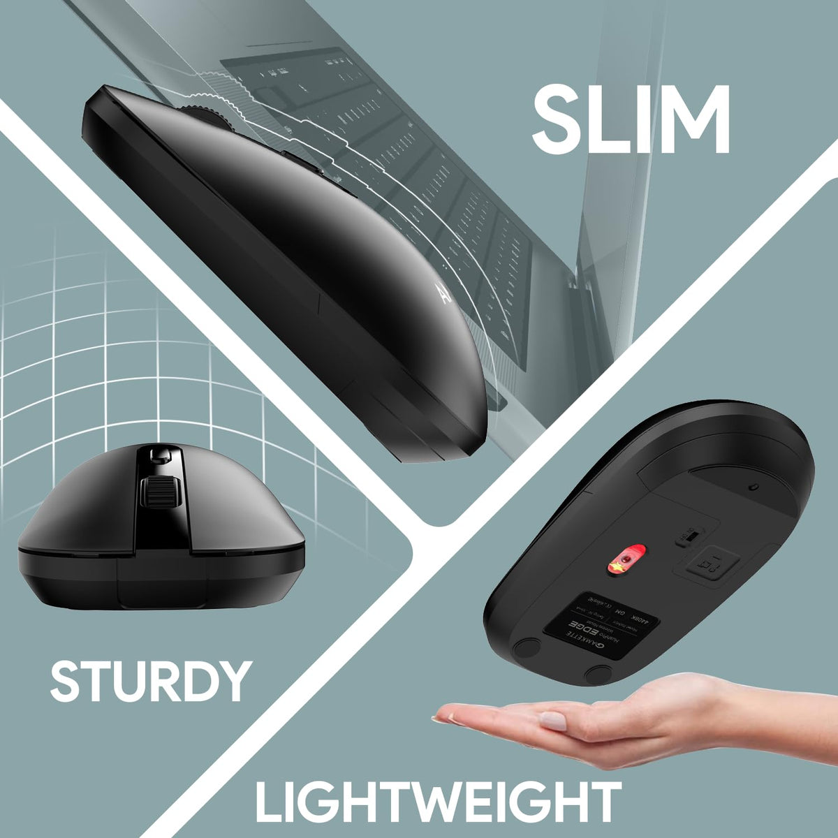 Amkette Hush Pro Edge Wireless Mouse