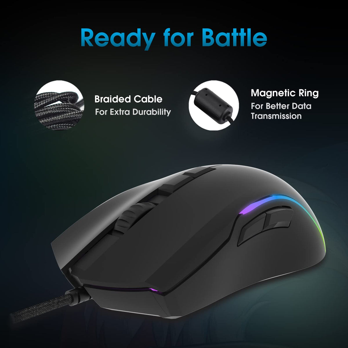 EvoFox Phantom Pro RGB Gaming Mouse USB