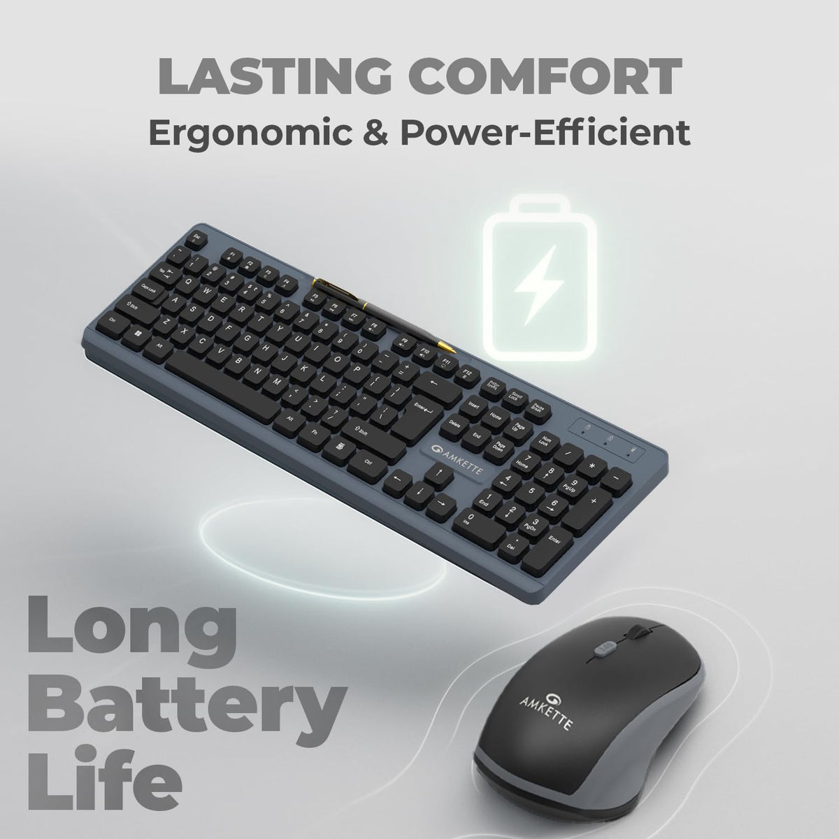 Amkette Primus NXT Wireless Keyboard and Mouse Combo