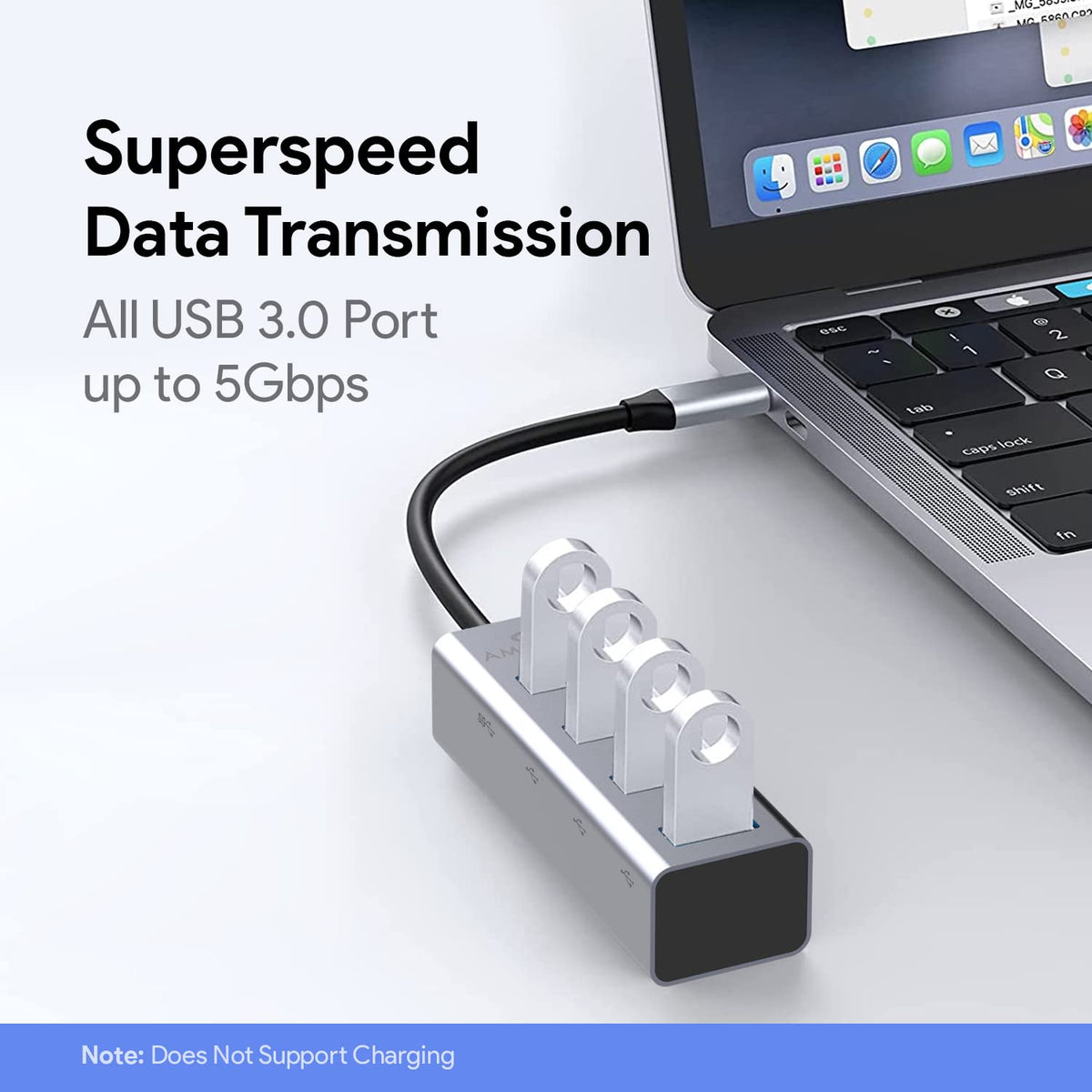 Amkette Type C 4 Port USB 3.0 Hub