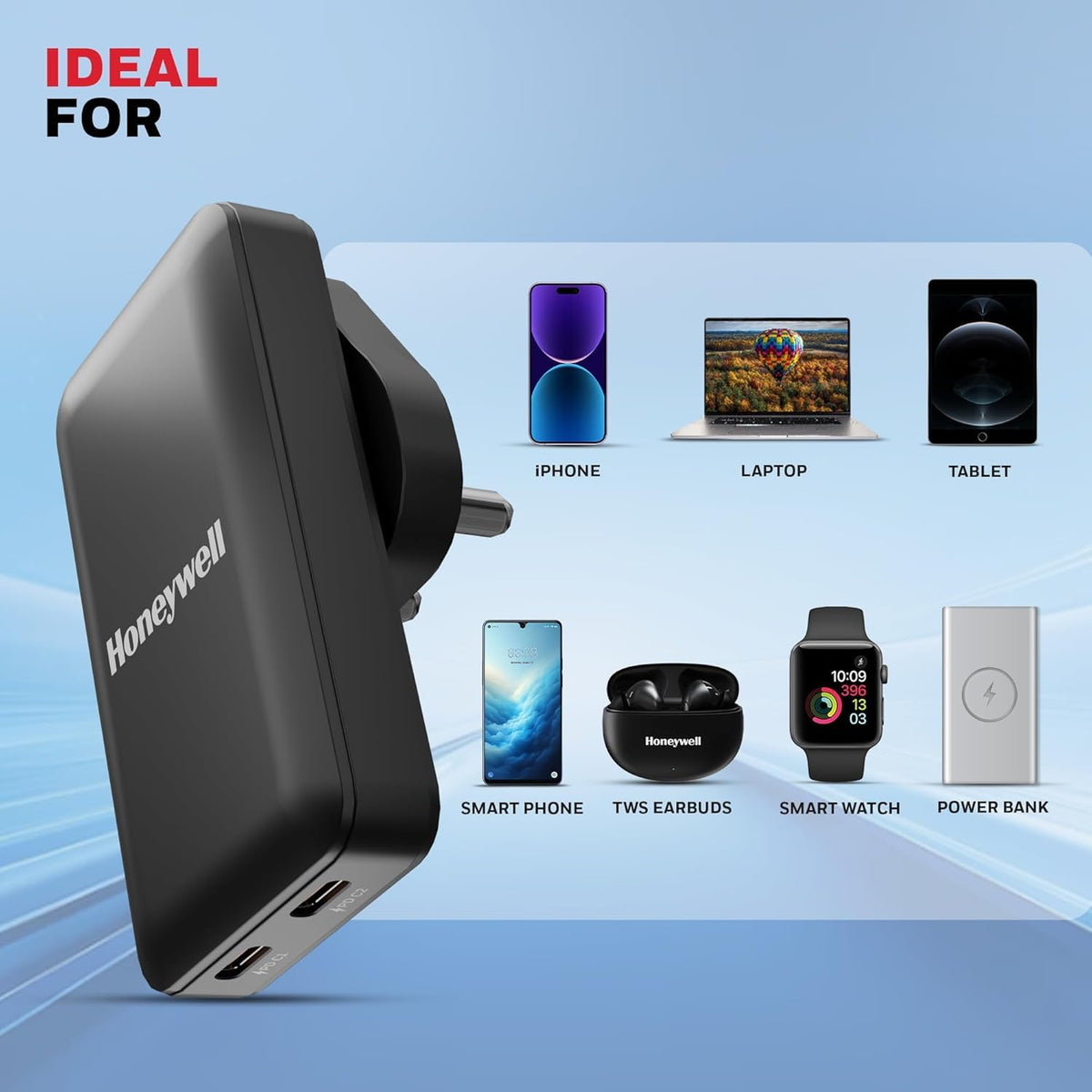 Honeywell Zest 65W GaN Ultra-Thin Charger (Ultimate Series)