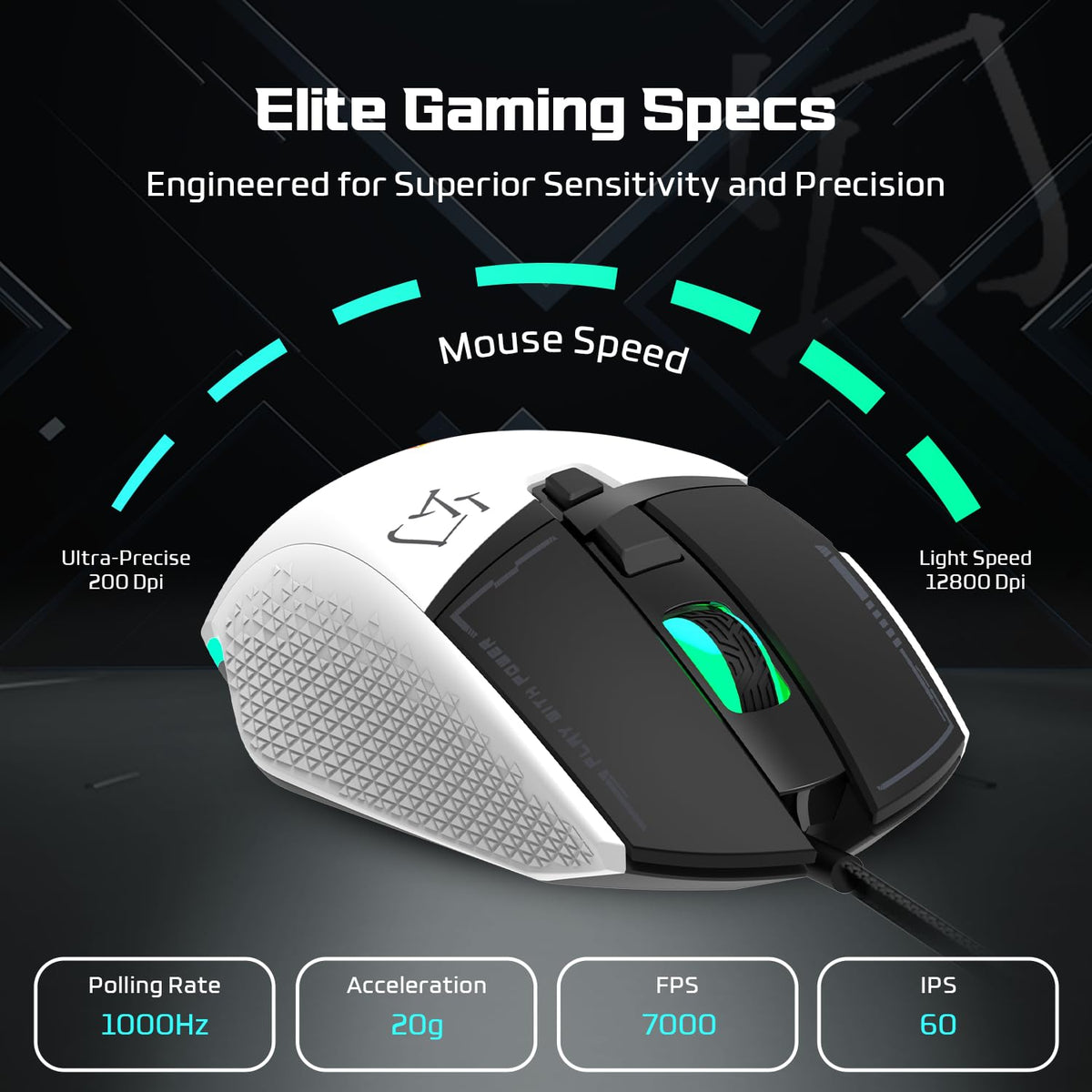 EvoFox Phantom 2 Gaming Mouse with 12800 DPI & RGB