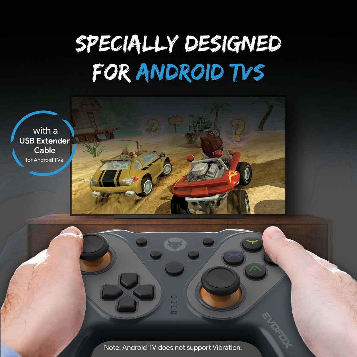 EvoFox Elite Ops Wireless Gamepad 12 ft Range