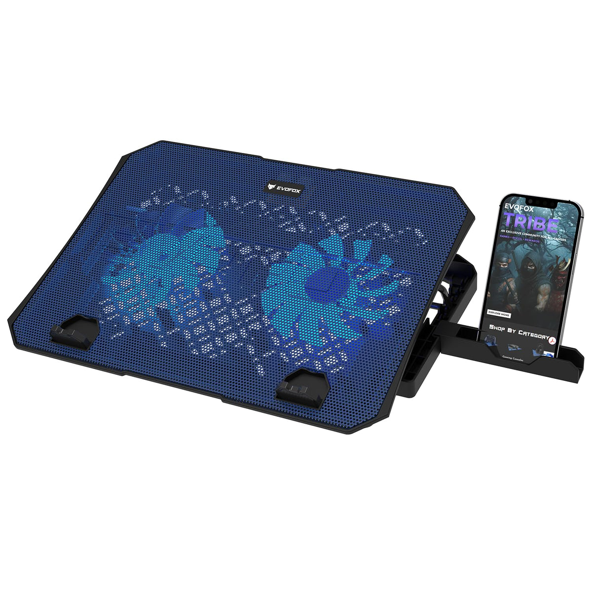 EvoFox Frost Laptop USB Cooling Pad with Blue LED