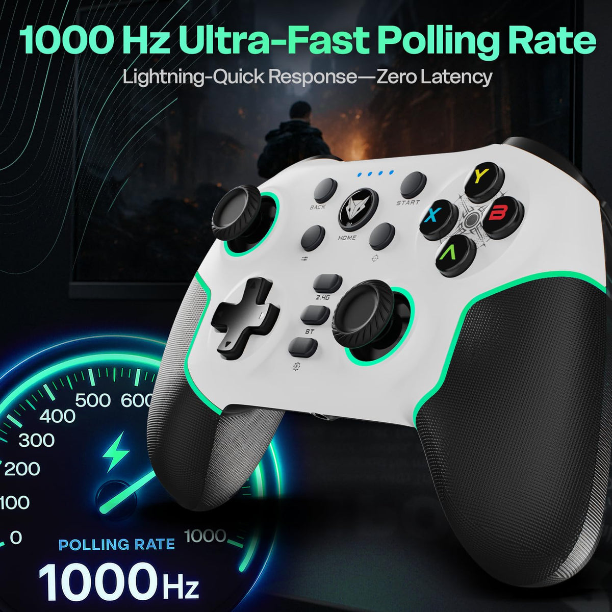 EvoFox Elite X2 Pro Tri Mode Wireless Gamepad 1000Hz
