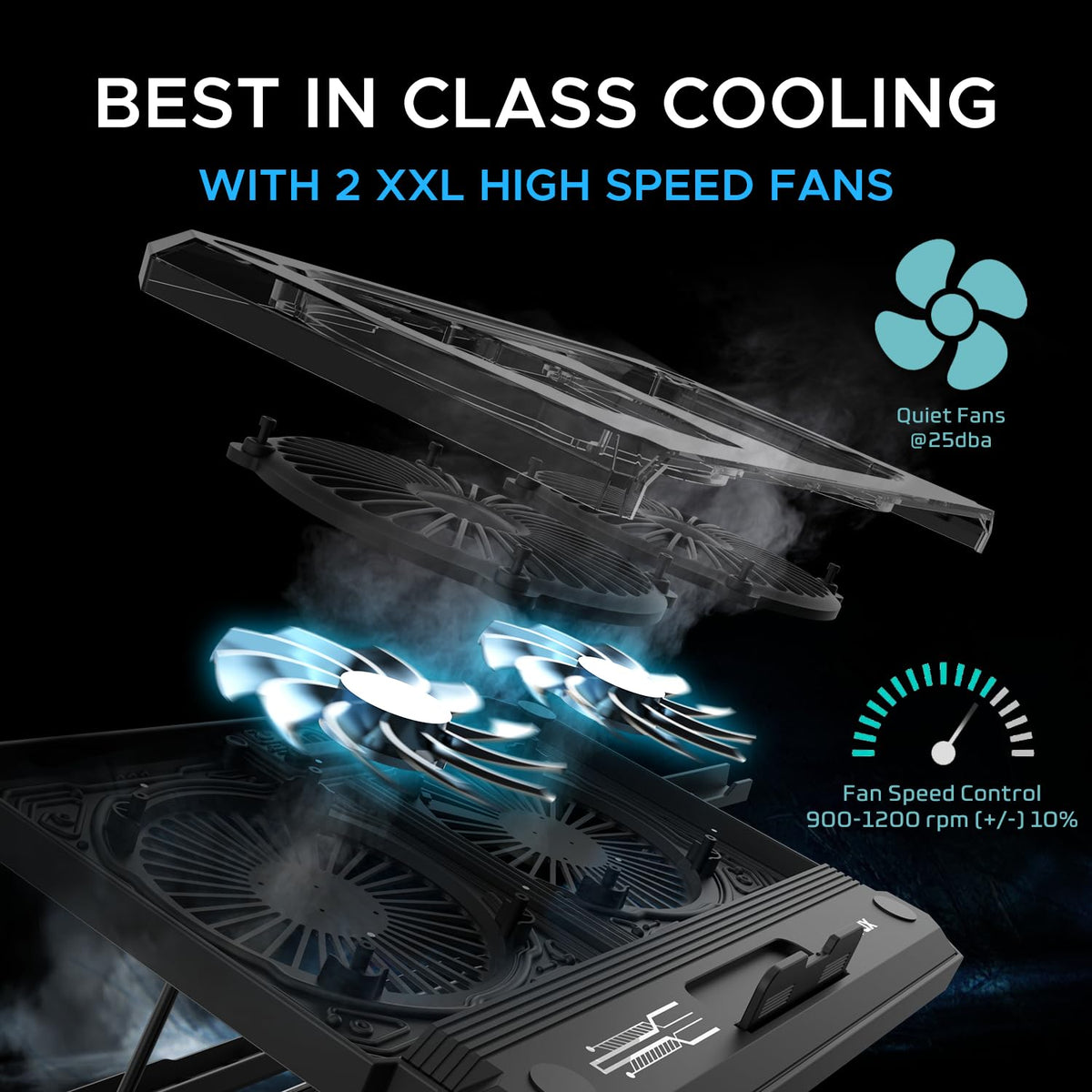 EvoFox Blizzard RGB USB Laptop Cooling Pad