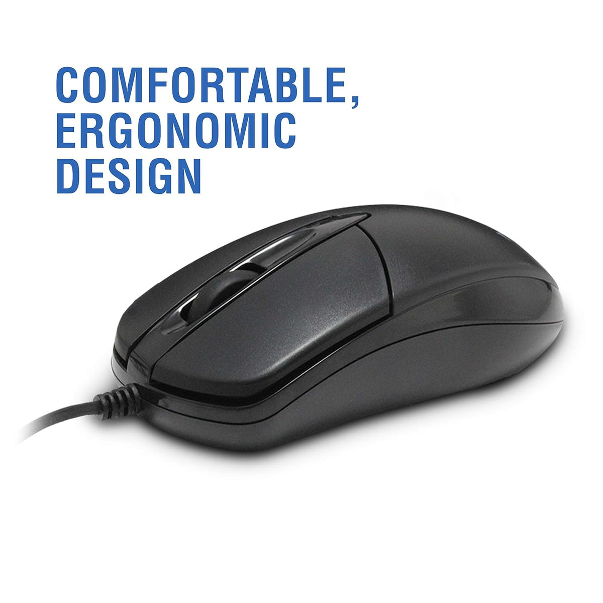 Amkette Kwik Pro 8 Wired USB Optical Mouse