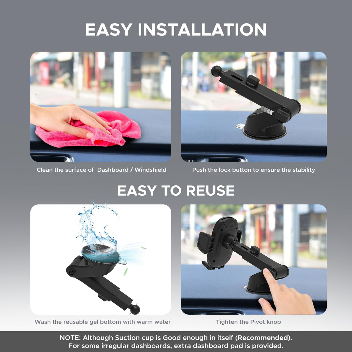 Amkette iGrip Drive Long Arm Car Phone Holder