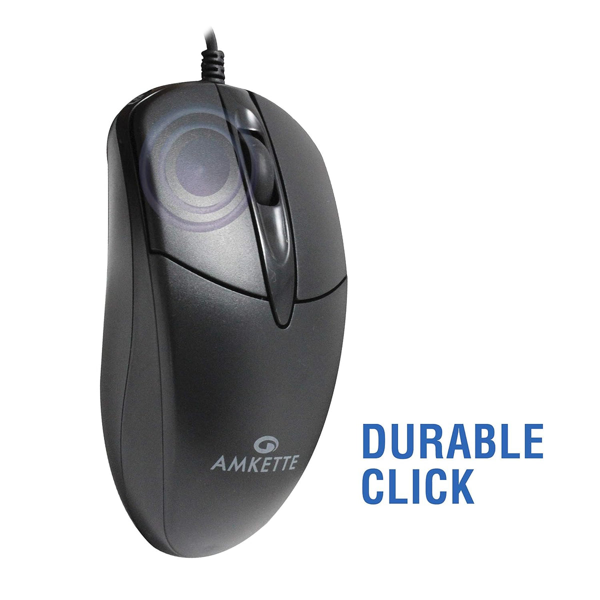 Amkette Kwik Pro 8 Wired USB Optical Mouse