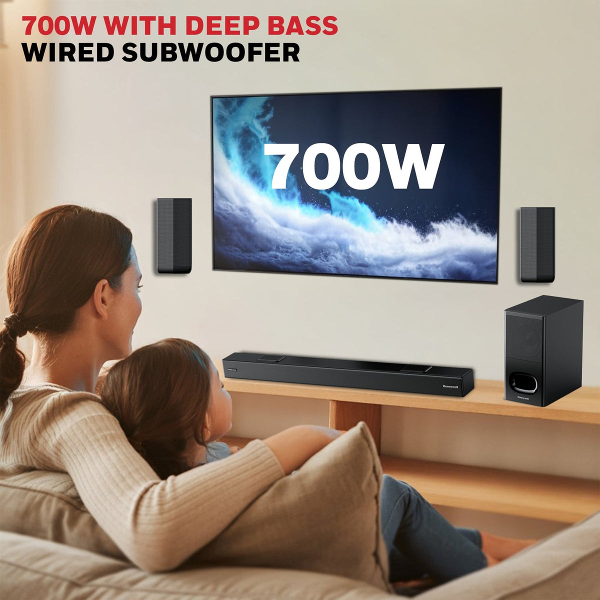 Honeywell Trueno U8000 5.1 Dolby Atmos Soundbar 700W