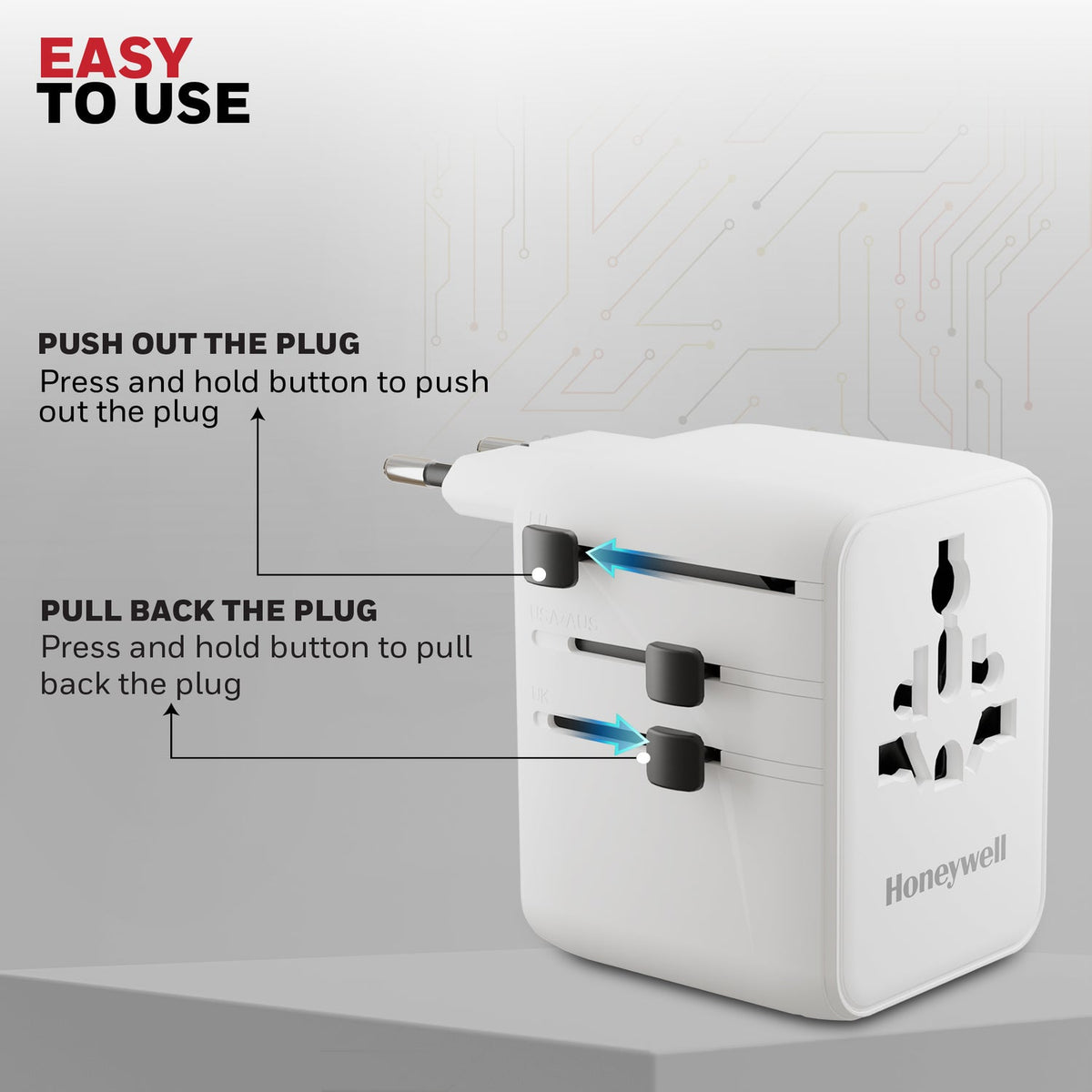 Honeywell Universal World Travel Adapter 45W (Platinum Series)