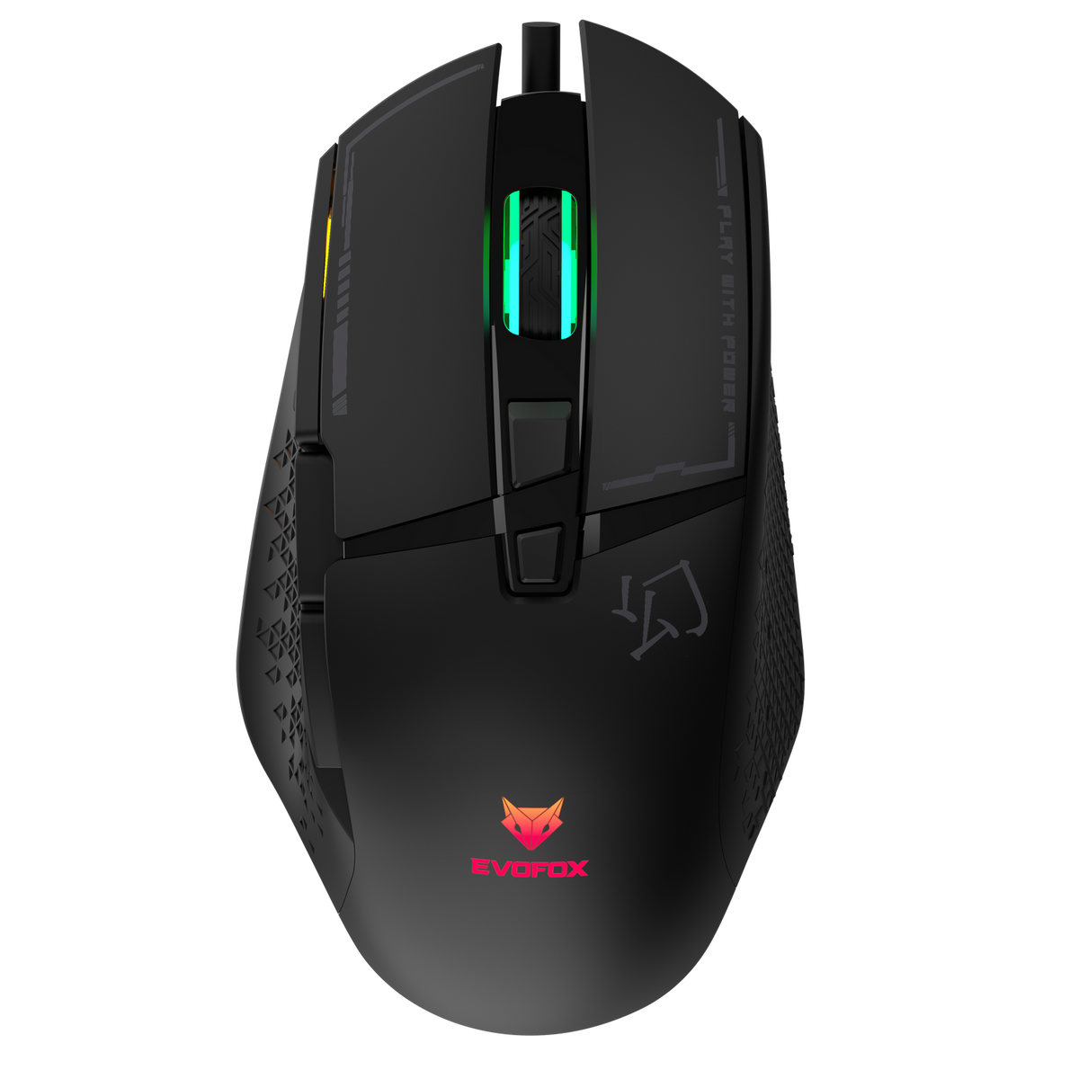 EvoFox Phantom 2 Gaming Mouse with 12800 DPI & RGB – Black