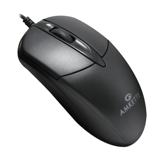 Amkette Kwik Pro 8 Wired USB Optical Mouse