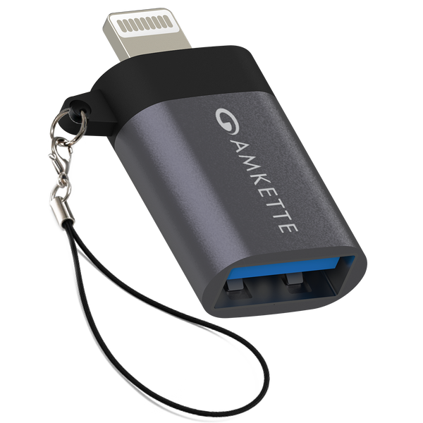 Amkette iConnect Mini Lightning to USB-A OTG Adapter