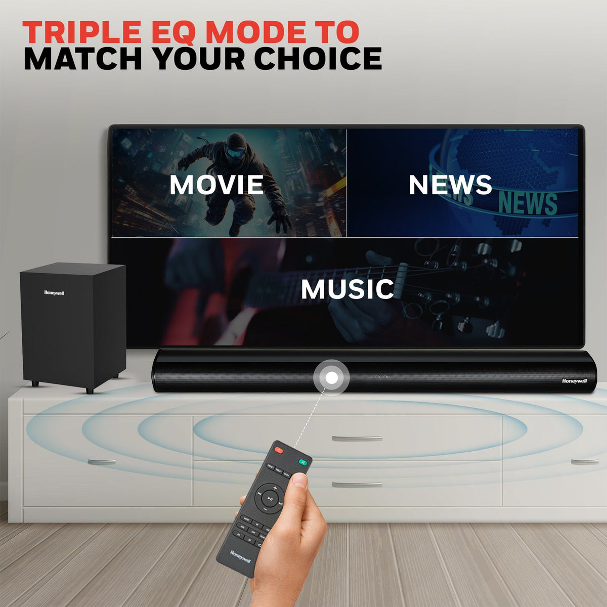 Honeywell Trueno U2000 2.1 Soundbar 160W
