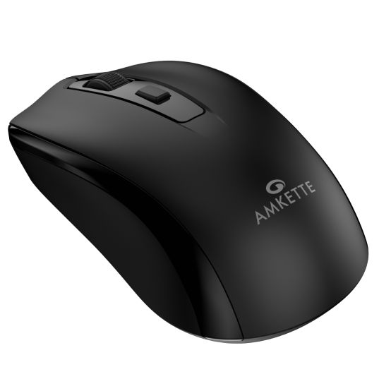 Amkette Hush Pro Astra Silent Wireless Mouse – Black