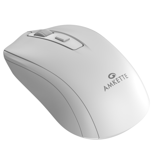 Amkette Hush Pro Astra Silent Wireless Mouse – White