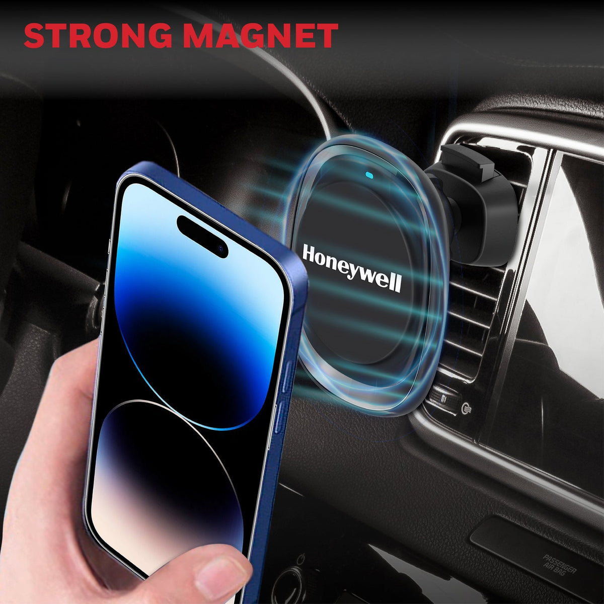 Honeywell Zest MagSafe Phone Mount Car Charger 15W