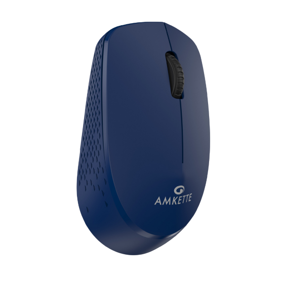 Amkette Hush Pro Go Silent Wireless Mouse – Blue