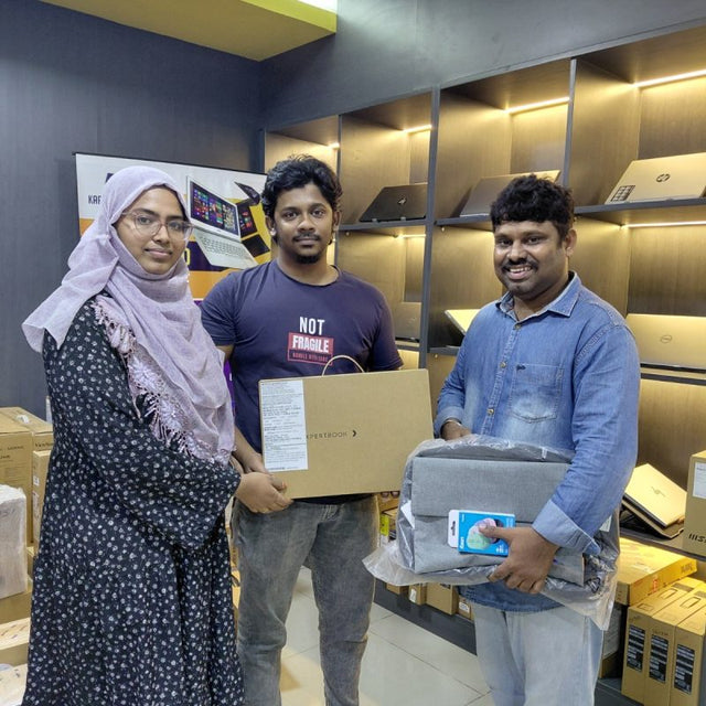Happy customer at Karthik Computers, Chennai