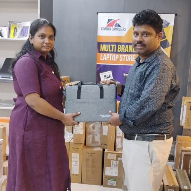 Happy customer at Karthik Computers, Chennai
