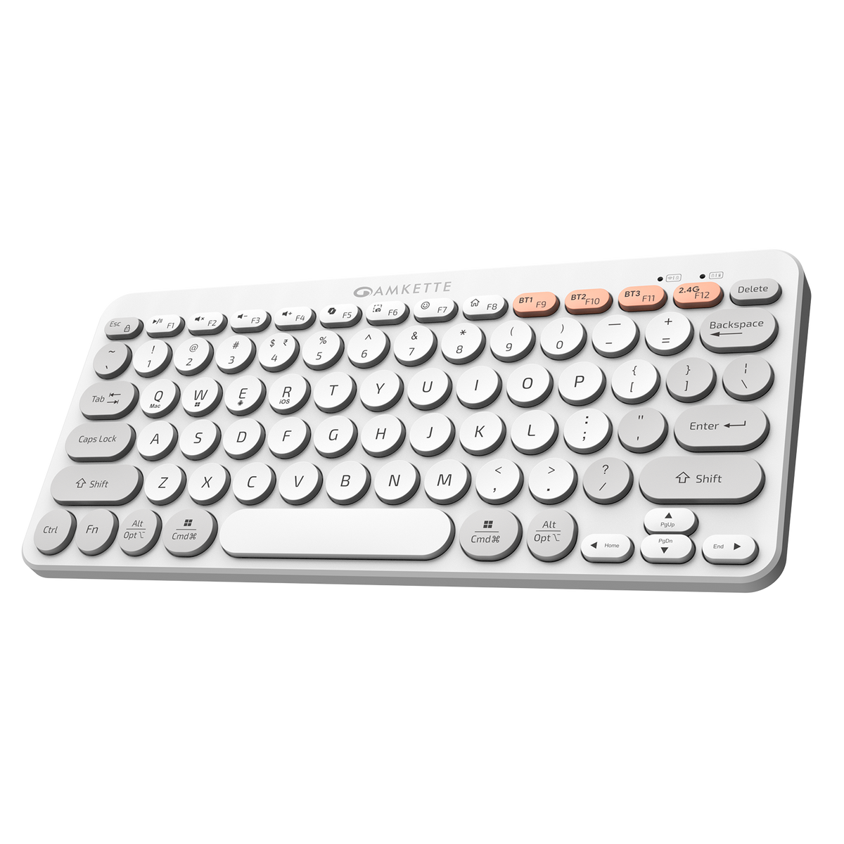 Amkette Optimus Bluetooth 4 in 1 Wireless Keyboard – White