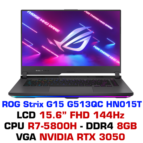 ASUS ROG Ryzen 7 (Refurbished) Gaming Laptop RTX 3050, 16GB RAM, 1TB SSD | Windows 11