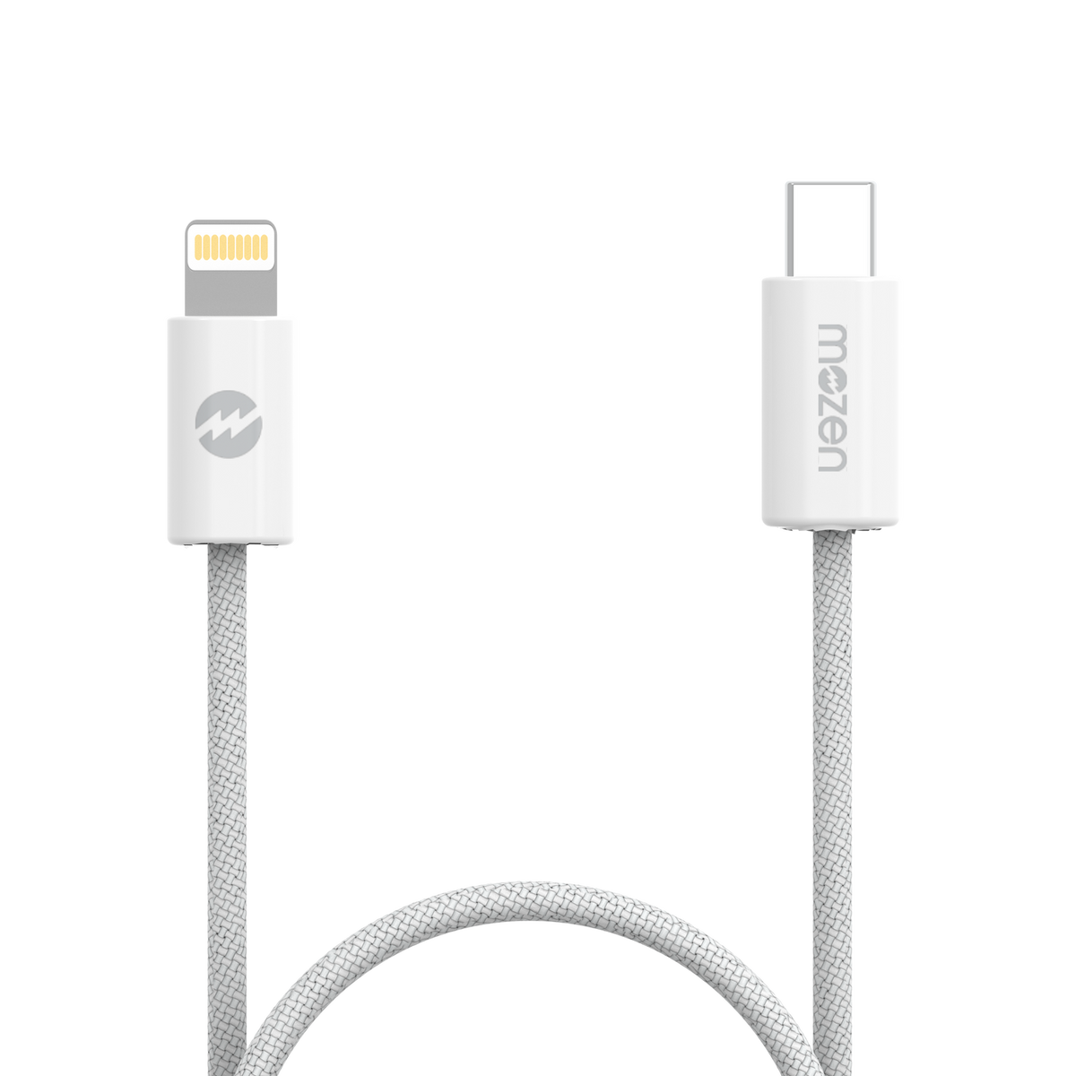 Amkette Mozen Flow Lite 3A Type C to Lightning Cable 1.2m – White