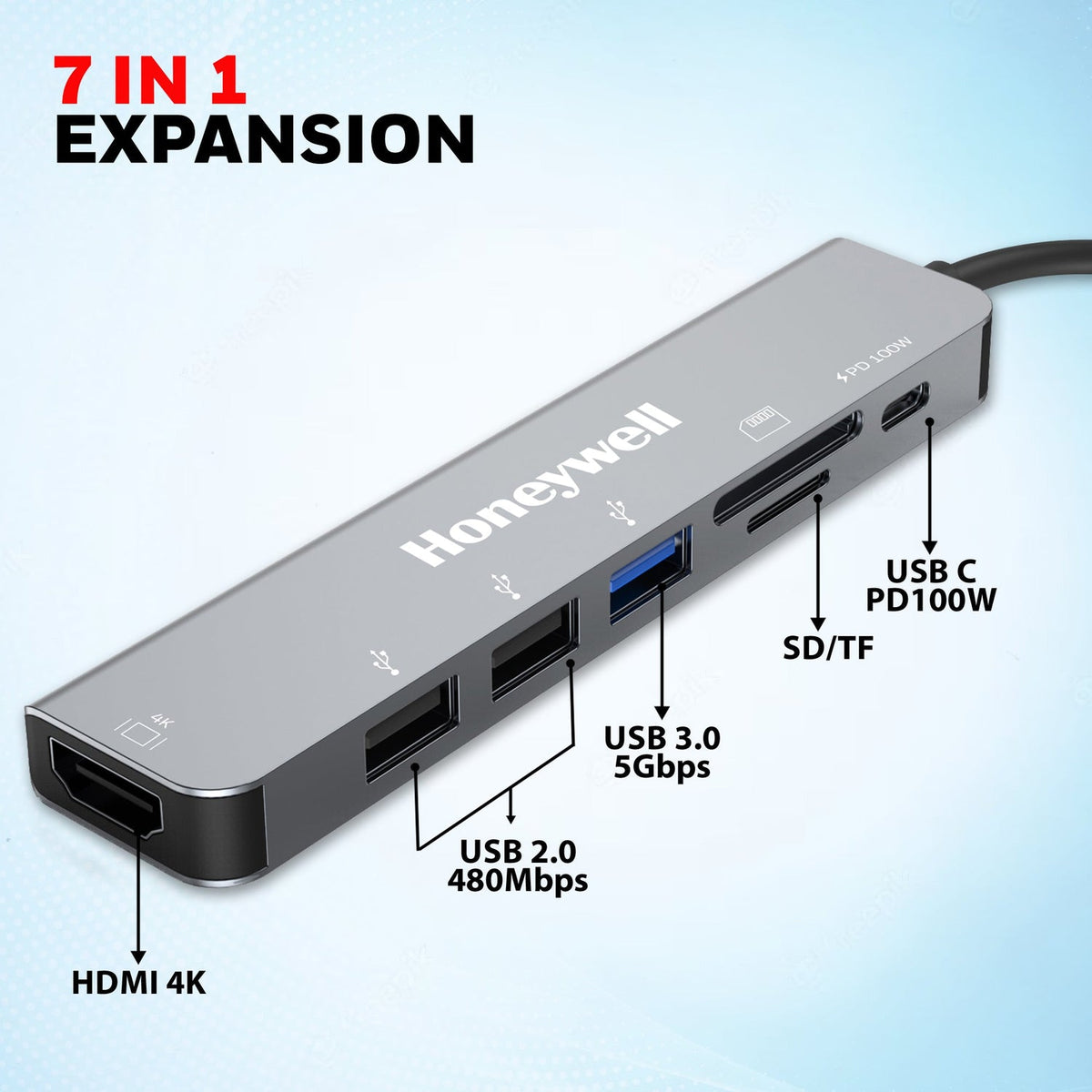 Honeywell USB-C Docking Station 7-in-1 (Platinum Series)