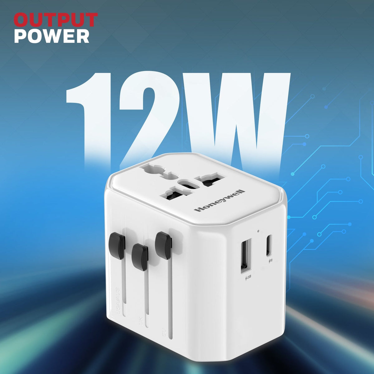 Honeywell Universal World Travel Adapter 12W (Value Series)