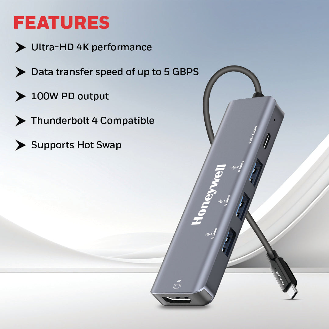 Honeywell USB-C Docking Station 5-in-1 (Platinum Series)