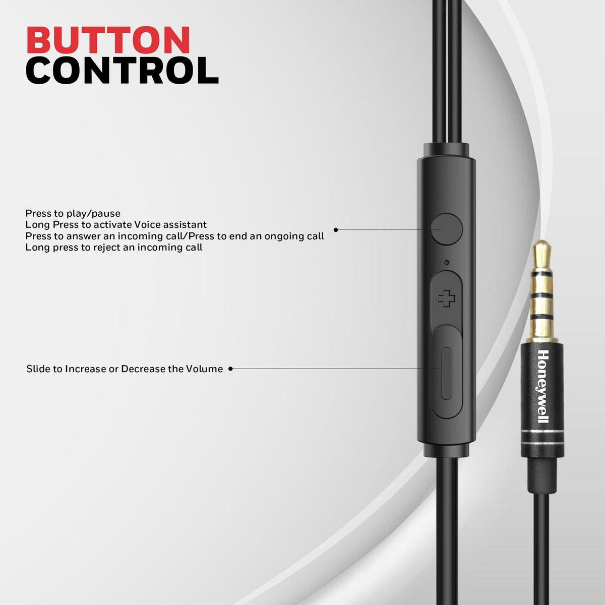Honeywell Moxie V50 Wired Earphones