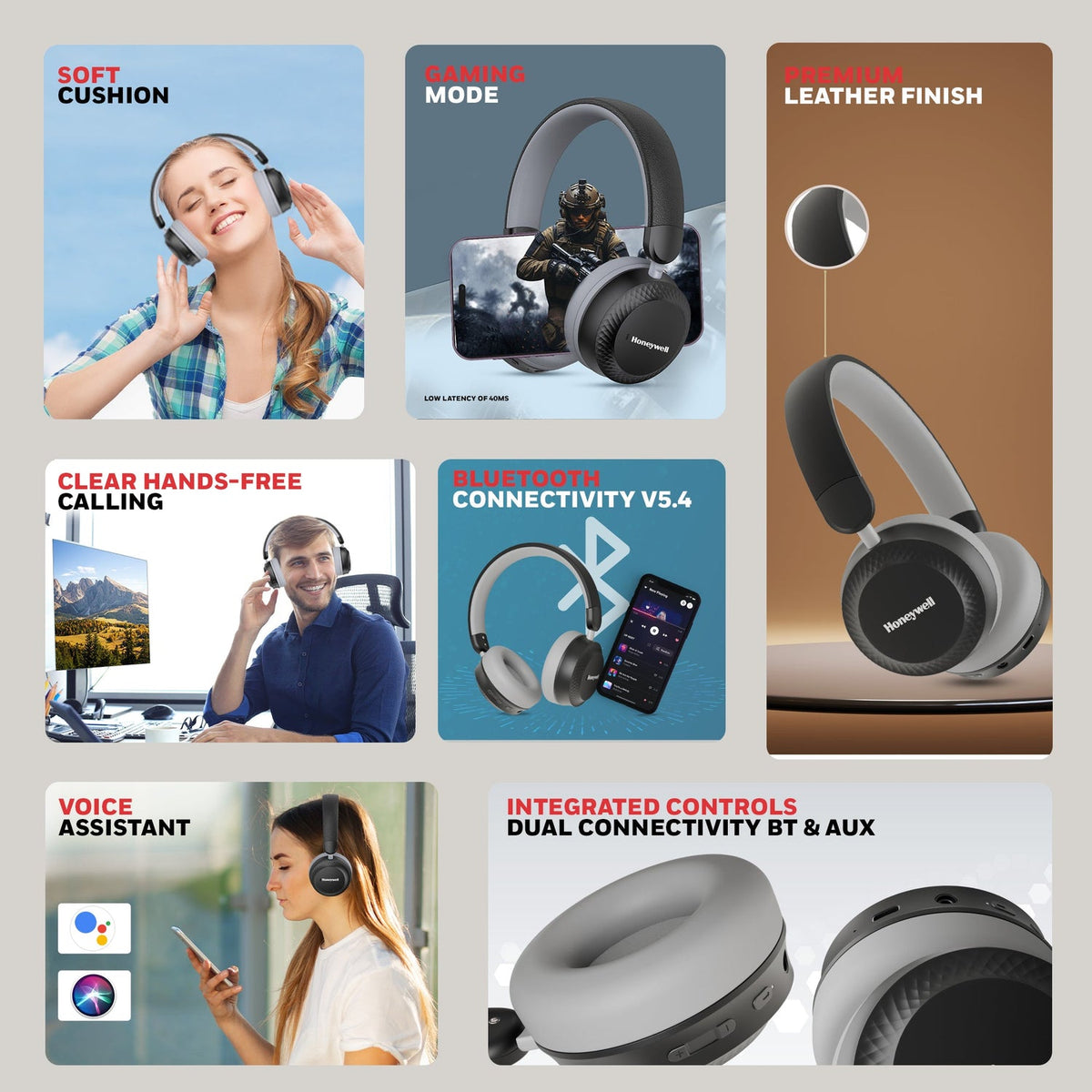 Honeywell Moxie V20 Bluetooth Headphones