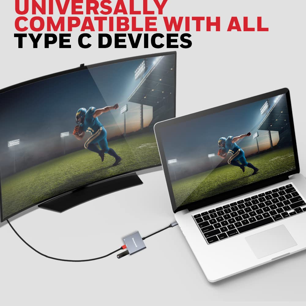 Honeywell Type-C to HDMI Adapter with PD Charging & USB 3.0 (Platinum Series)