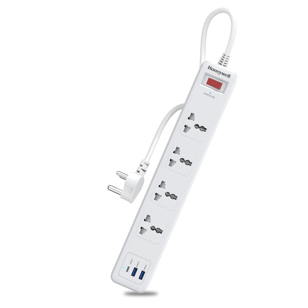 Honeywell Platinum 4-Outlet Surge Protector with Type-C PD 20W & 2 USB
