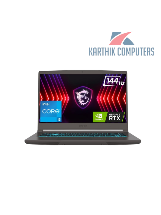 MSI Thin 15 Gaming Laptop with Intel Core i5-13420H Processor | 16GB RAM | 512GB SSD | RTX 3050 | 144Hz FHD