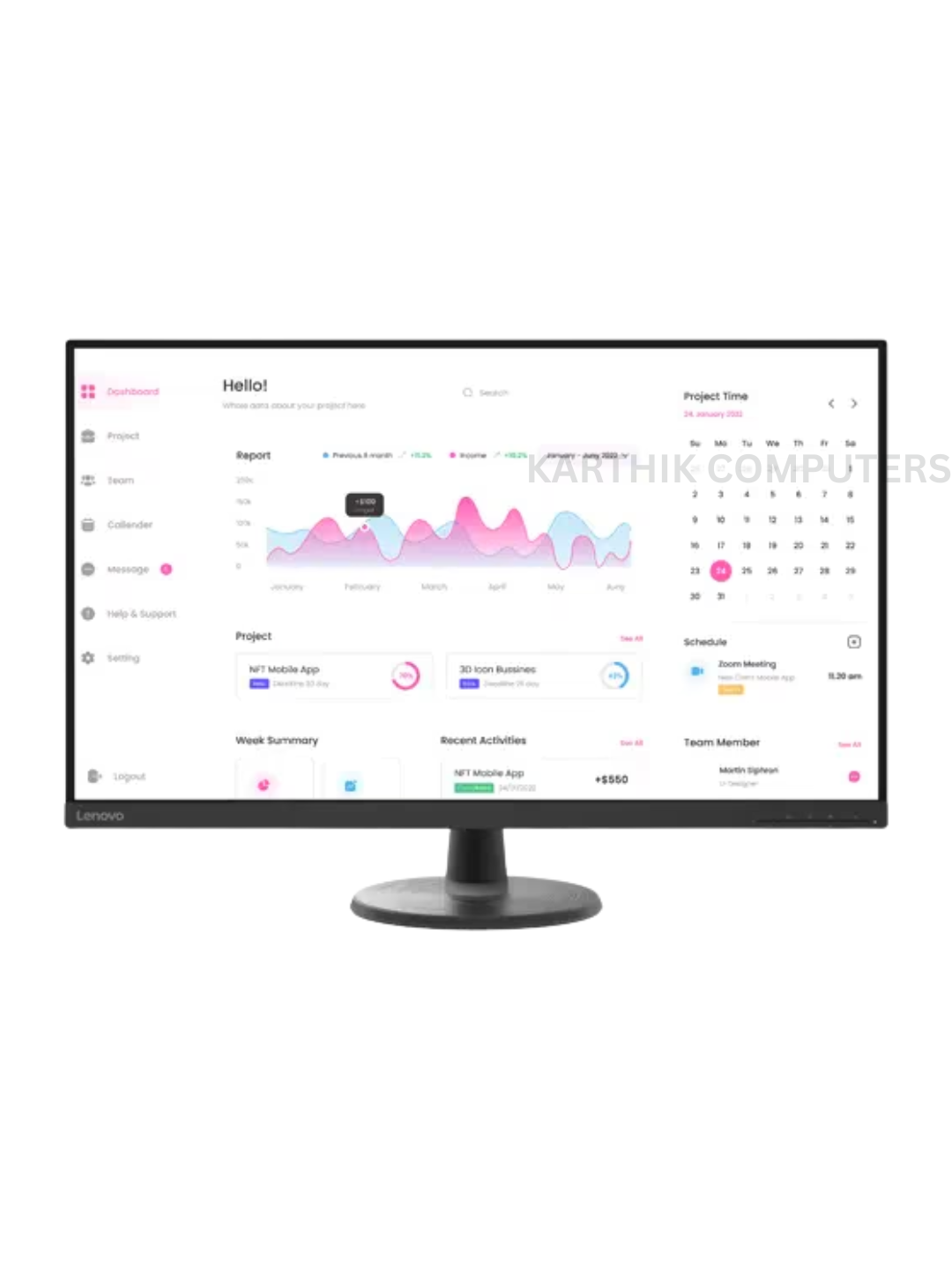 Lenovo D32-40 (66FCGAC2IN) | 31.5" | VA Panel | Full HD (1920×1080) | 75Hz | Large-Screen Monitor