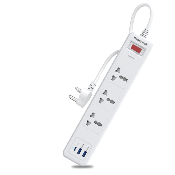 Honeywell Platinum 3-Outlet Surge Protector with Type-C PD 20W & 2 USB