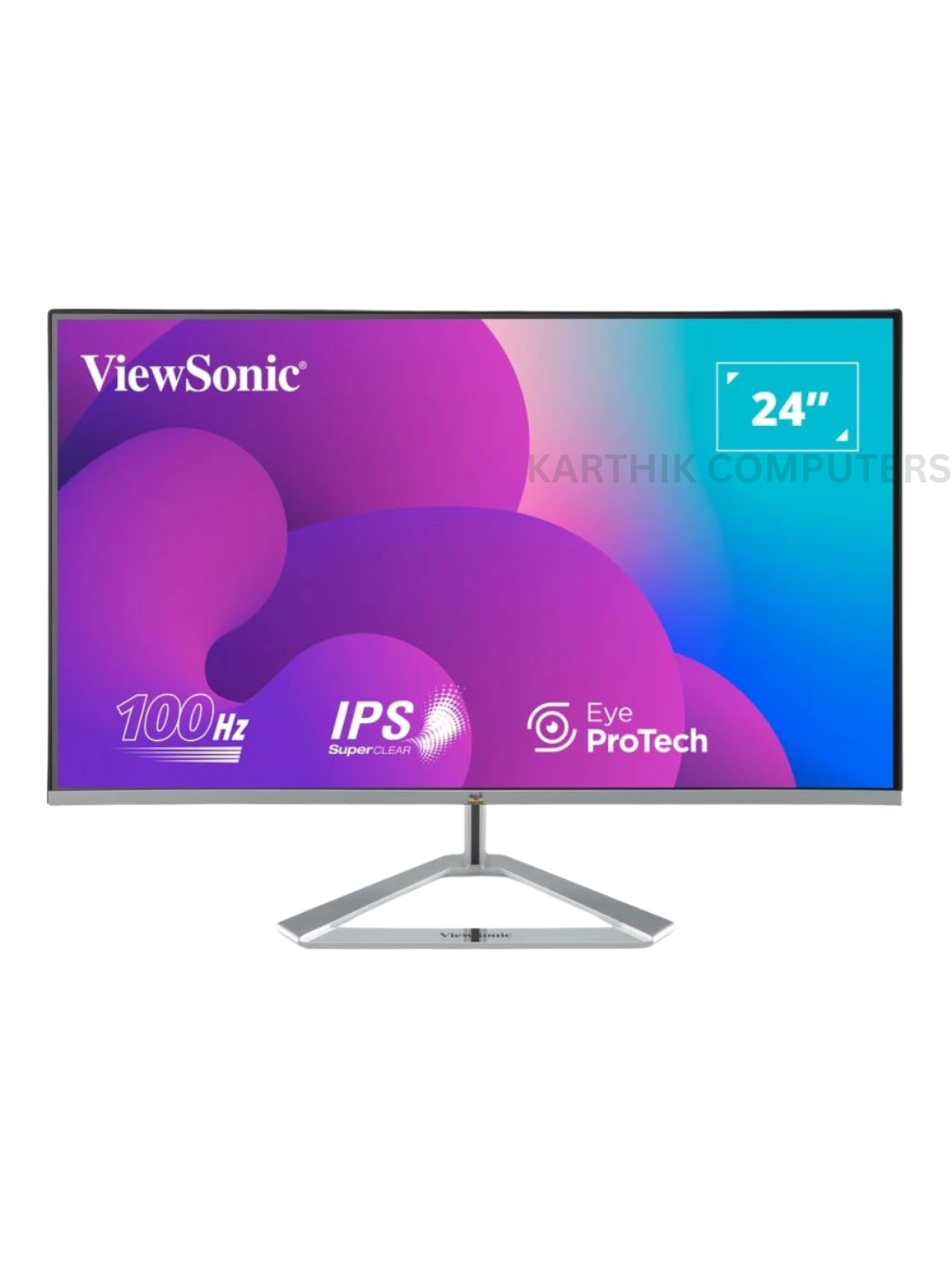 ViewSonic VX2476-SMHD-3 (VS18115) | 23.8" | SuperClear IPS Panel | Full HD (1920×1080) | 100Hz | Office Monitor